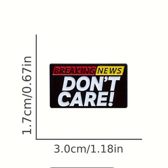 Breaking News Enamel Pin - Picture 2 of 2